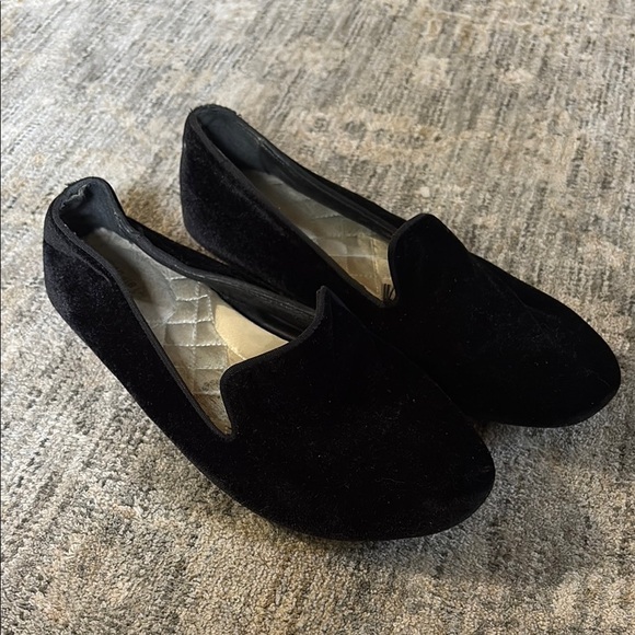 Birdies Luxe Black Velvet Flats - size 8 - loafer - Picture 1 of 8